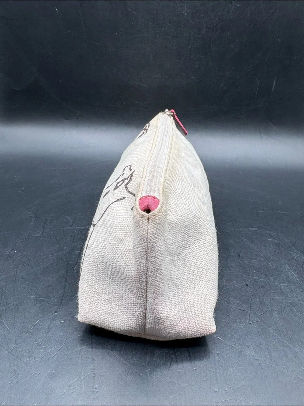 Kate Spade - Maria Kalman Ivory Limited Edition Canvas Makeup Bag RARE